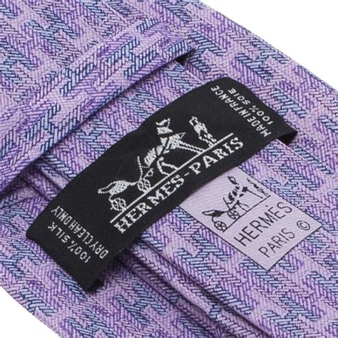 purple tie hermes